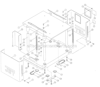 Part Location Diagram of TS-150303 Jet Hex Socket Cap Screw