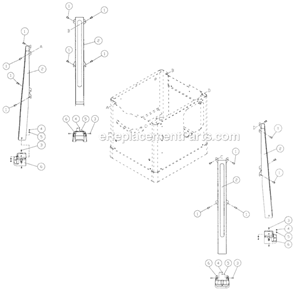 Part Location Diagram of TS-1482031 Powermatic Hex Cap Screw
