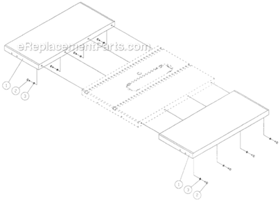 Part Location Diagram of JT9-JPS10TS-501 Jet CAST IRON WING