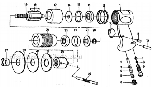 Part Location Diagram of JT9-822010 Jet TRIGGER