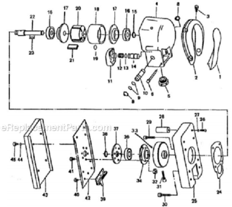 Page A Diagram and Parts List for JSG-0416  Jet Sander Polisher