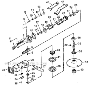 Page A Diagram and Parts List for JSG-0472  Jet Sander Polisher