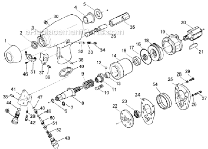 Page A Diagram and Parts List for JSG-0716N  Jet Wrench