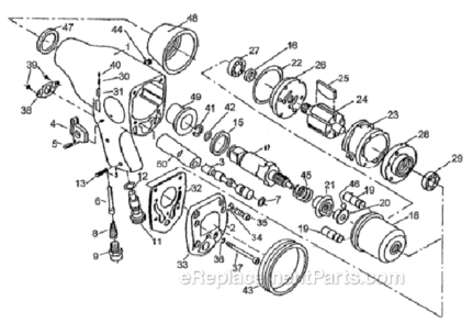 Part Location Diagram of JT9-RBK-0750 Jet REBUILD KIT (CONTAINS #19,20,2