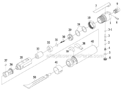 Part Location Diagram of 1012591 Jet Pin