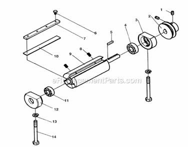 Page B Diagram and Parts List for JSL-6J  Jet Planer Jointer