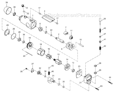 Part Location Diagram of JT9-40134 Jet O-RING