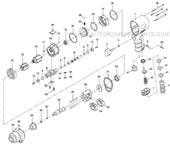 Page A Diagram and Parts List for JSM-4140  Jet Wrench
