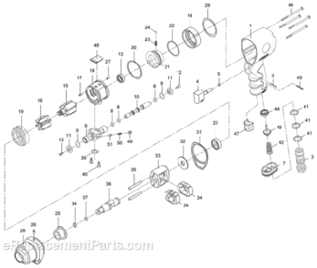 Page A Diagram and Parts List for JSM-4341  Jet Wrench