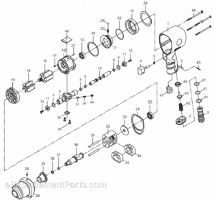 Page A Diagram and Parts List for JSM-4343  Jet Wrench