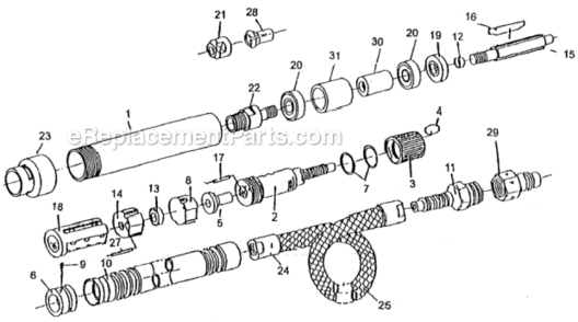 Part Location Diagram of BB-693ZZ Jet Ball Bearing