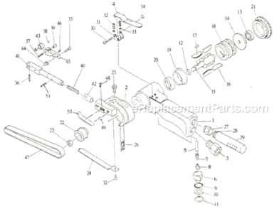 Part Location Diagram of JT9-61017 Jet SUNK KEY