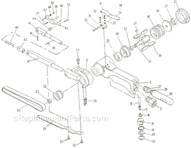 Part Location Diagram of JT9-61239 Jet IDLE PULLEY SHAFT