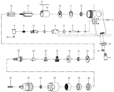 Part Location Diagram of JT9-80215 Jet ROTOR