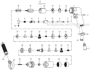 Part Location Diagram of JT9-SM-72401 Jet MOTOR HOUSING