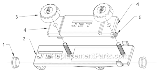 Part Location Diagram of 708029-103 Jet Knob