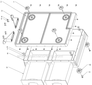Part Location Diagram of JT9-708016-108 Jet BASE