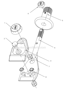 Part Location Diagram of JT9-708019-107 Jet BRASS INSERT