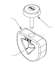Part Location Diagram of JT9-708025-103 Jet BRASS INSERT