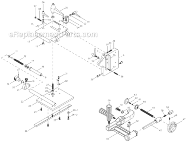 Part Location Diagram of JTG10-9 Jet Handle