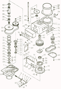 Page A Diagram and Parts List for JTM-1050EVS  Jet Mill