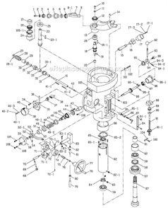 Page B Diagram and Parts List for JTM-1055 690055 Jet Mill