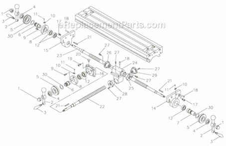 Part Location Diagram of VM-124 Jet Dial Holder