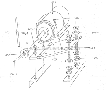 Page E Diagram and Parts List for JWB-37P  Jet Sander Polisher