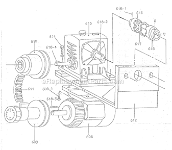 Page F Diagram and Parts List for JWB-37P  Jet Sander Polisher