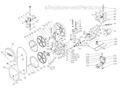 Part Location Diagram of TS-1534041 Powermatic Flat Head Screw