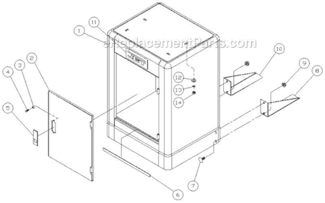 Page B Diagram and Parts List for JWBS-14DXPRO  Jet Band Saw