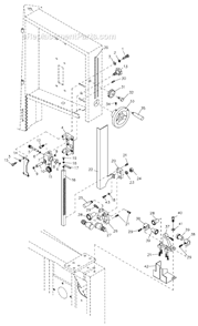 Part Location Diagram of TS-0254021 Powermatic Button Head Socket Screw