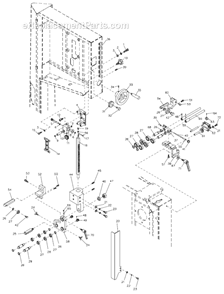 Page C Diagram and Parts List for JWBS-20QT-3 710754B Jet Band Saw