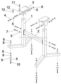 Part Location Diagram of JWL1220S-03 Jet Bracket