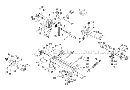 Part Location Diagram of JT9-JWL1220-134 Jet WHITE HANDLE PROTECTOR