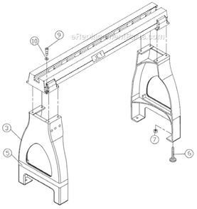Page C Diagram and Parts List for JWL-1442VS 2010 Jet Lathe