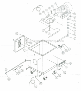 Part Location Diagram of JT9-JWP15H-412 Jet MOTOR