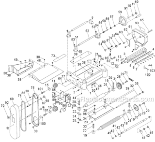 Part Location Diagram of JT9-TS-081C102 Jet PAN HEAD SCREW