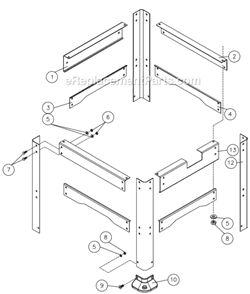 Part Location Diagram of JT9-JWP16OS-410 Jet FOOT