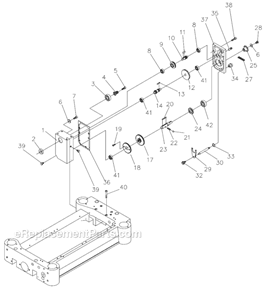 Page E Diagram and Parts List for JWP-208HH 708544 Jet Planer Jointer