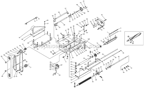 Part Location Diagram of JWP208-010 Jet Washer