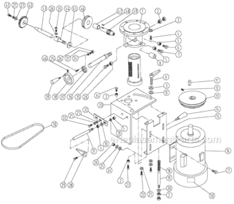 Part Location Diagram of JWS25-202 Jet Hex Nut