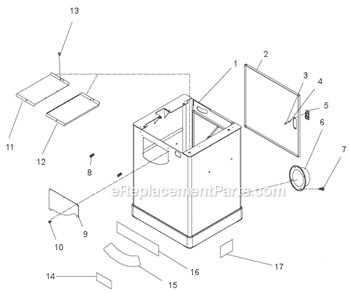 Page B Diagram and Parts List for JWSS-10CS 708781 Jet Table Saw