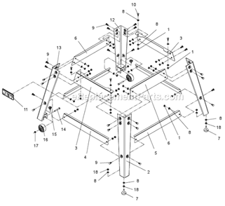 Part Location Diagram of JT9-JWTS10-416 Jet WHEEL
