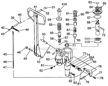 Page A Diagram and Parts List for PTW Series Jet Hand Truck & Dolly
