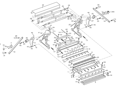 Part Location Diagram of JT9-SBR40N-8 Jet PRESSURE PLATE BRACKET