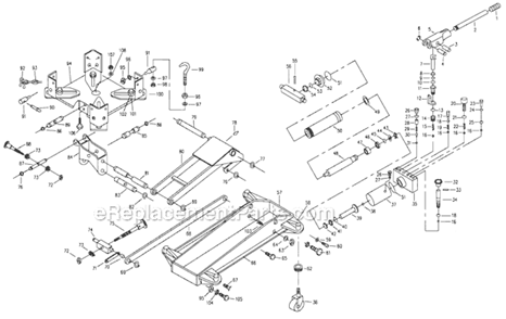Part Location Diagram of TJ2000X-96 Jet Washer