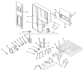 Upper Assembly Diagram and Parts List for VBS-380  Jet Band Saw