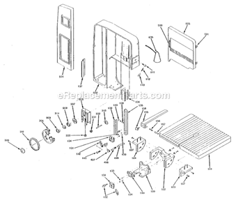Upper Assembly Diagram and Parts List for VBS-400  Jet Band Saw