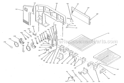 Page A Diagram and Parts List for VBS-900  Jet Band Saw